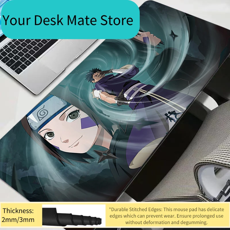 Large Mouse Pad Office Computer Desk Mat Table Keyboard Laptop Carpet Accessories Gaming Naruto Anime Durable Mousepad