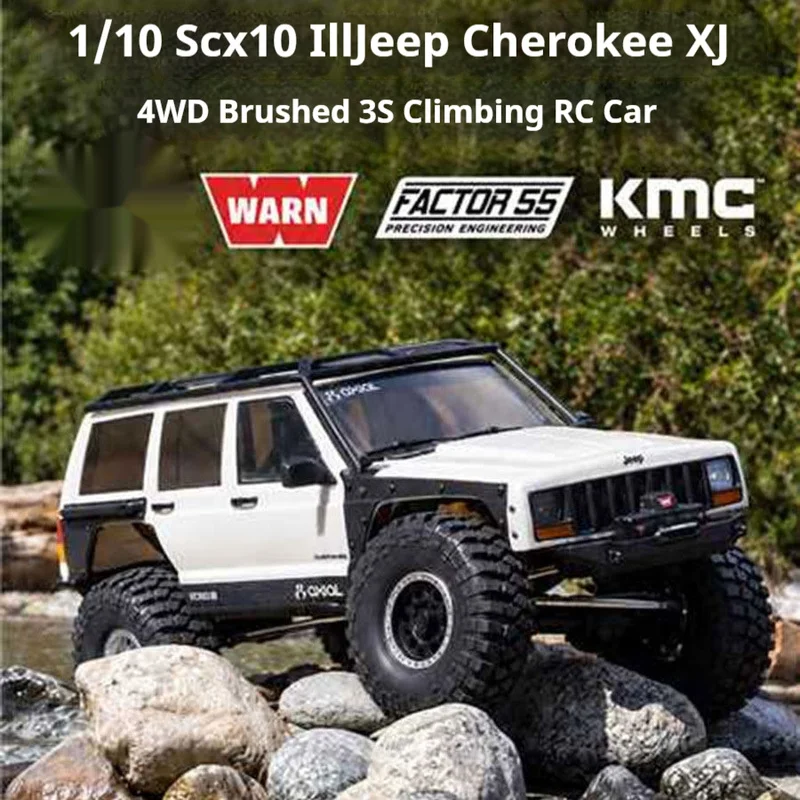 Axial 1/10 Scx10 Iii Cherokee Xj Four-Wheel Drive Rc Car Simulation Remote Control Electric Off-Road Climbing Vehicle Model