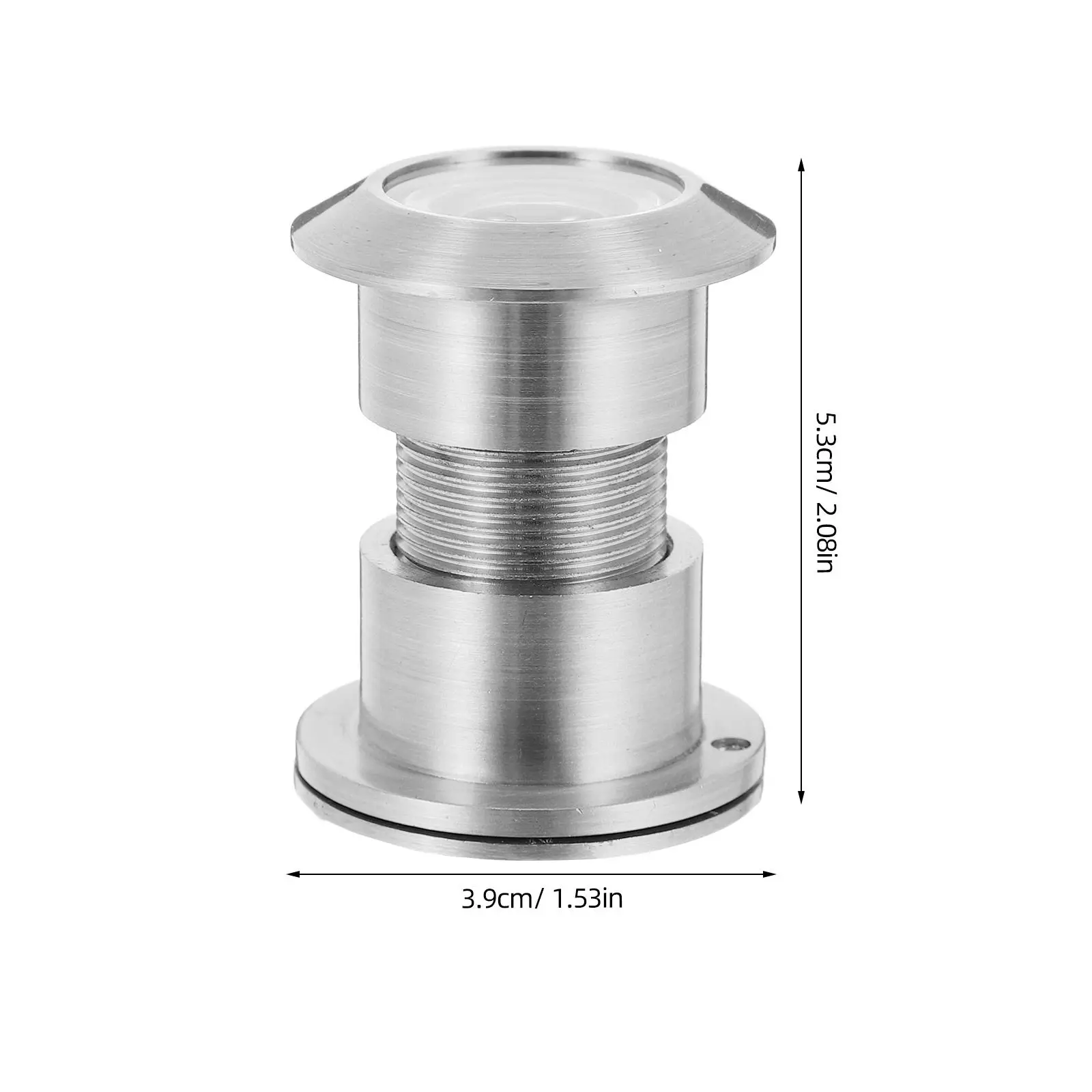 High Definition Wide View Peephole for 40-55Mm Thick Doors Anti-Tamper Zinc Alloy Door Viewer with Protective Cover Apartment