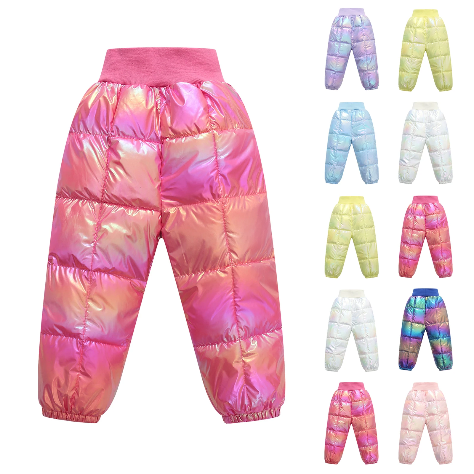 

Детские пуховые штаны для детей от 2 до 7 лет, зимние детские теплые пуховые хлопковые штаны для девочек и мальчиков, ветрозащитная зимняя качественная детская повседневная одежда