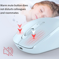 Wireless Silent Mouse Bluetooth-compatible 2.4G Dual Mode Rechargeable Optical Mouse 1600 DPI For MacBook Laptop PC Game Office