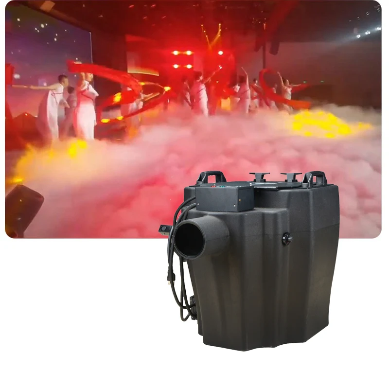 CE/ROHS 220V/110V Stage Special Effects 6000W High Power 3500W Low Lying Ground Smoke Fog Machine DMX Dry Ice Machine With Pipe