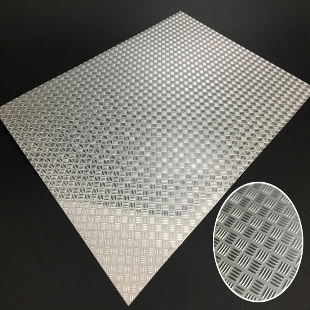 Stainless Steel Anti-skid Plate Decorative Board for Tamiya 1/14 RC Truck Sca MAN ACTORS 1/10 RC Crawler Cars Upgrade Parts