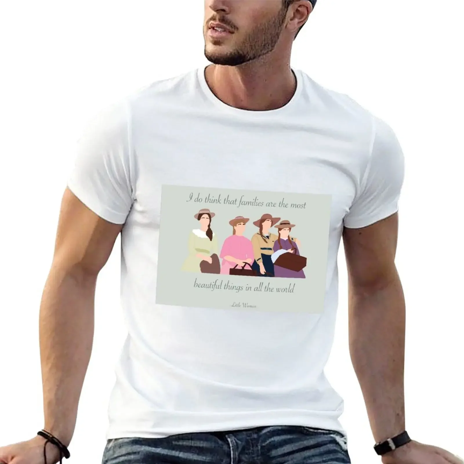 Новинка, я думаю, что семейные самые красивые вещи во всем мире, футболка, сделанная на заказ, мужские футболки, высокое качество
