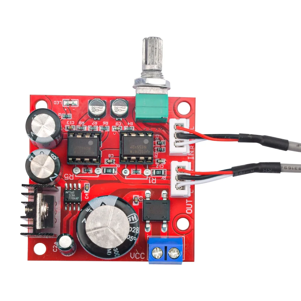 Doppia scheda preamplificatore NE5532 AC5-16V DC6-24V Modulo amplificatore di potenza singolo Modulo preamplificatore microfono Scheda amplificatore