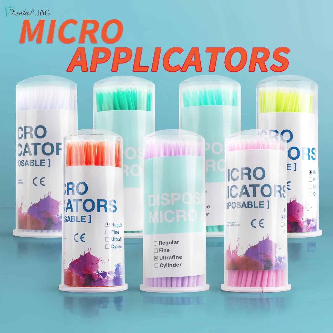 100Pcs/Bottle Dental Disposable Micro Brushes Applicators Micro Brush Dentistry Odontologia Extension Tools Dentistry Materials