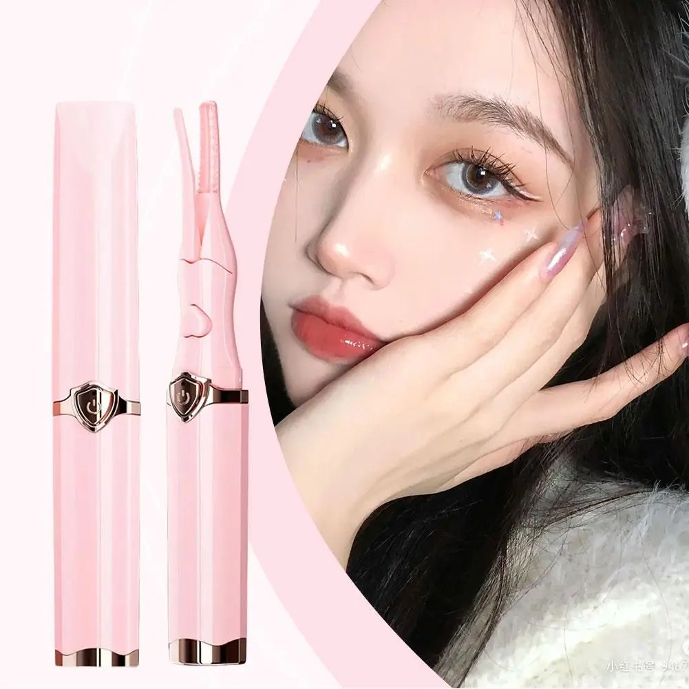 Modelador de cílios elétrico aquecido, natural, duradouro, temperatura aquecida rápida, clipes de ondulação de cílios elétricos, aquecimento profess s0c8
