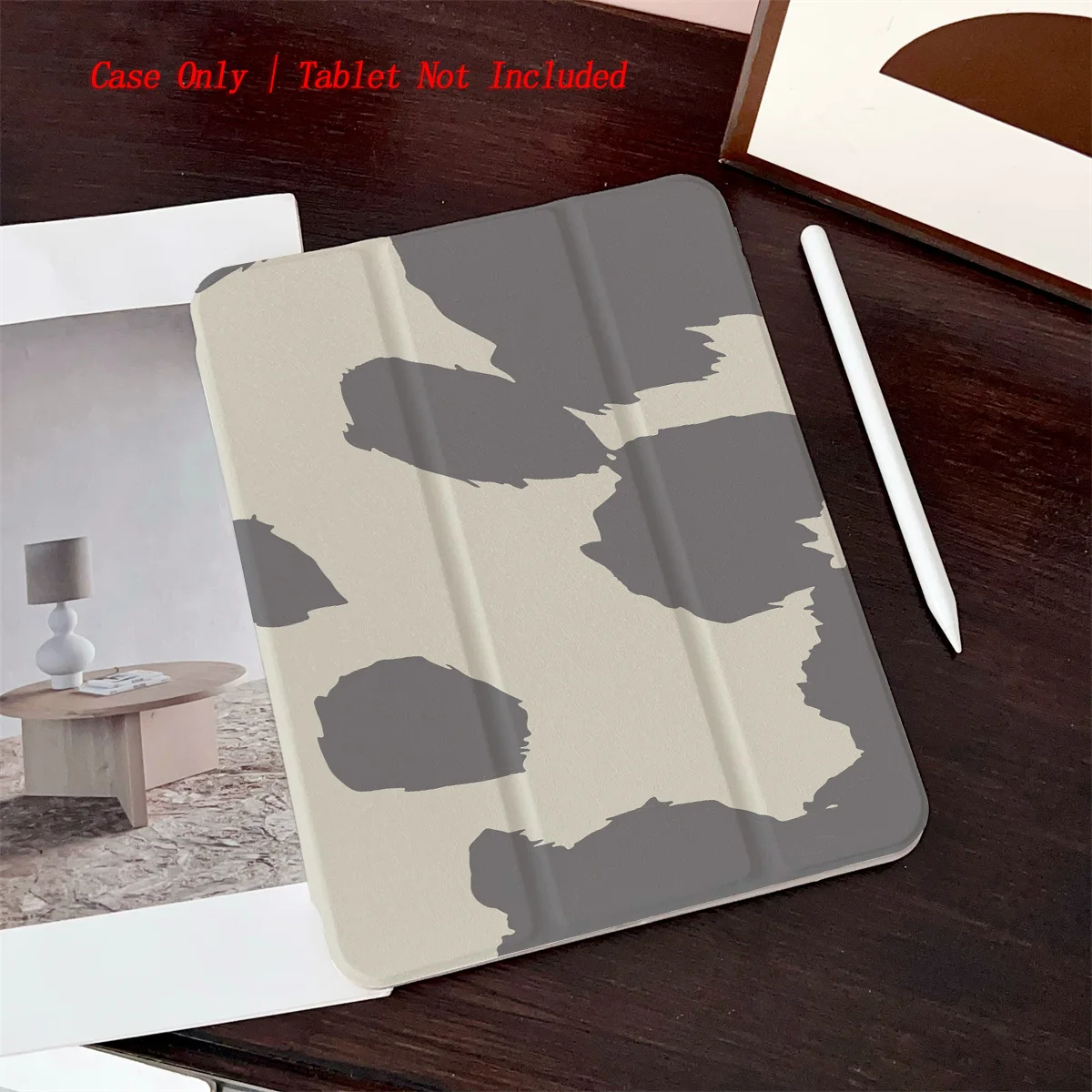 

Sleek Khaki Color & Grey Design iPad Cover For Apple iPad 10.2 10.9 Inch Air 3 Pro 11 Mini 6 Shockproof Case