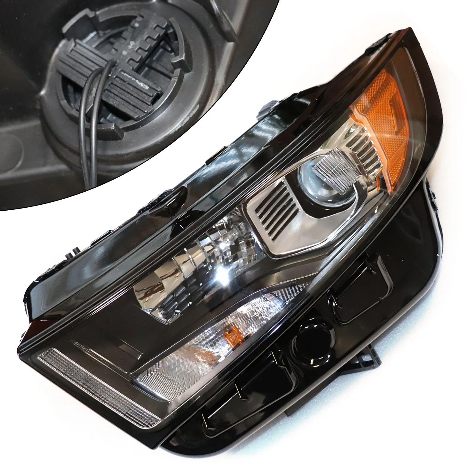 Left Driver Side Halogen Headlight Headlamp Assembly For Ford Edge 2015 2016 2017 2018