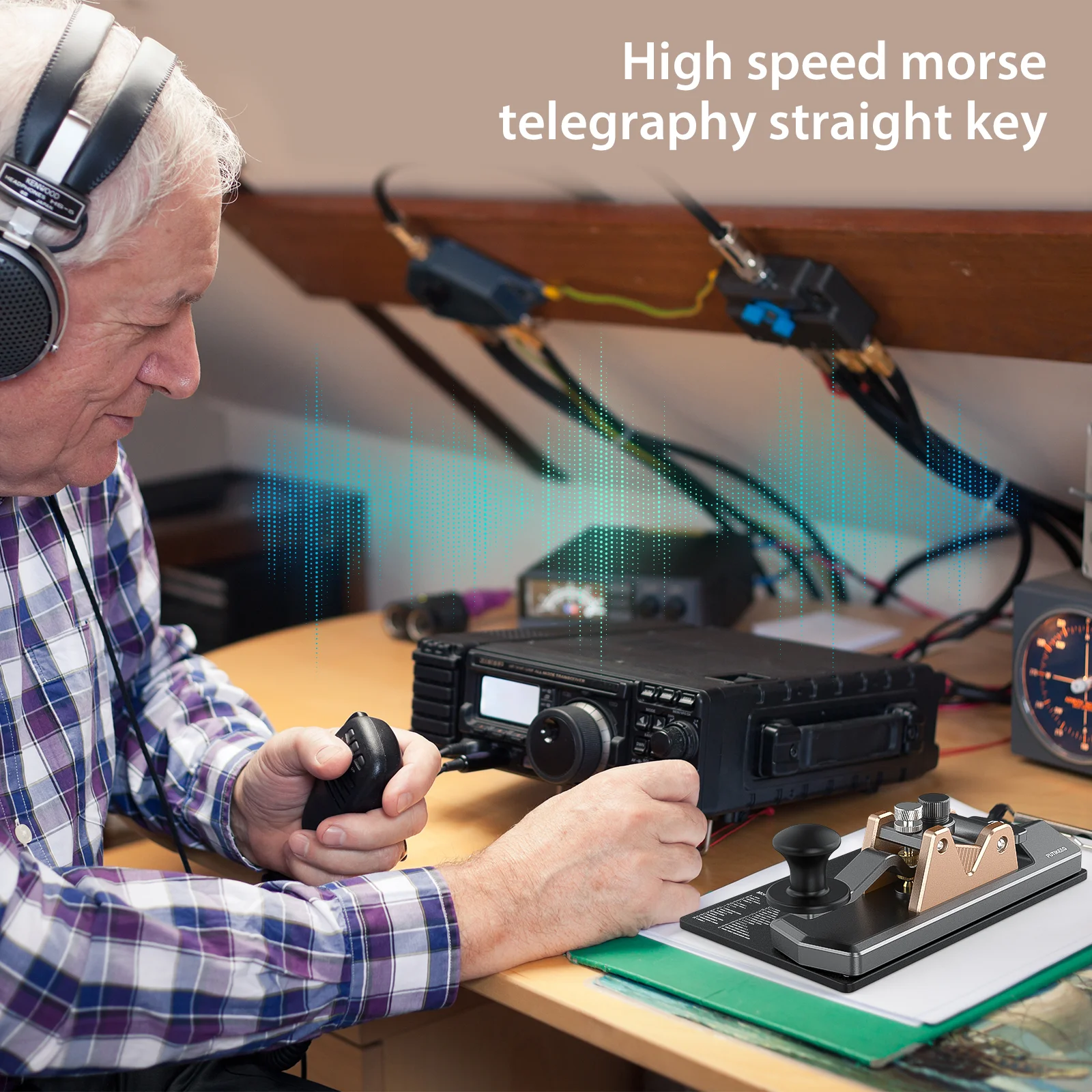 Putikeeg مجموعة مستوى مورس رمز مستقيم مفتاح ، مورس رمز واحد مجداف مفتاح #6