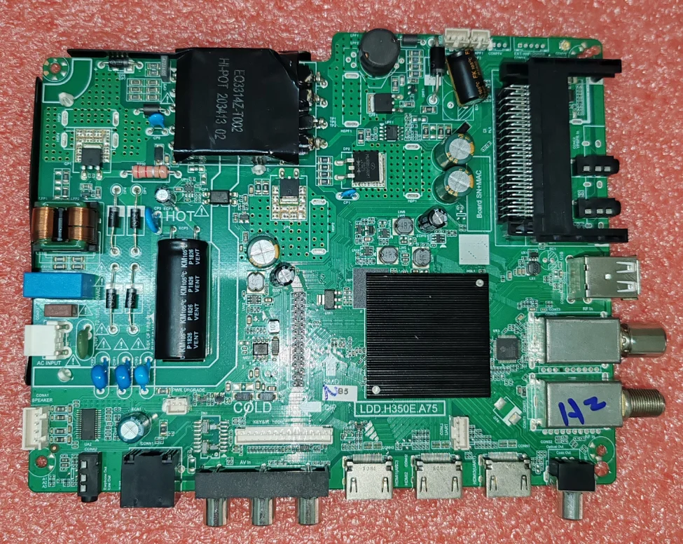 

LDD.H350E.A75 Three in one TV motherboard tested well, physical photos taken Android 9.0 1+8G WiFi network motherboard