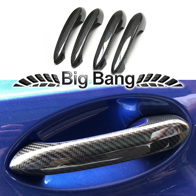 Suitable for BMW X2, X3, X4, X5, X6, X7G platform 01-8 dry carbon fiber exterior door handles and pulls.