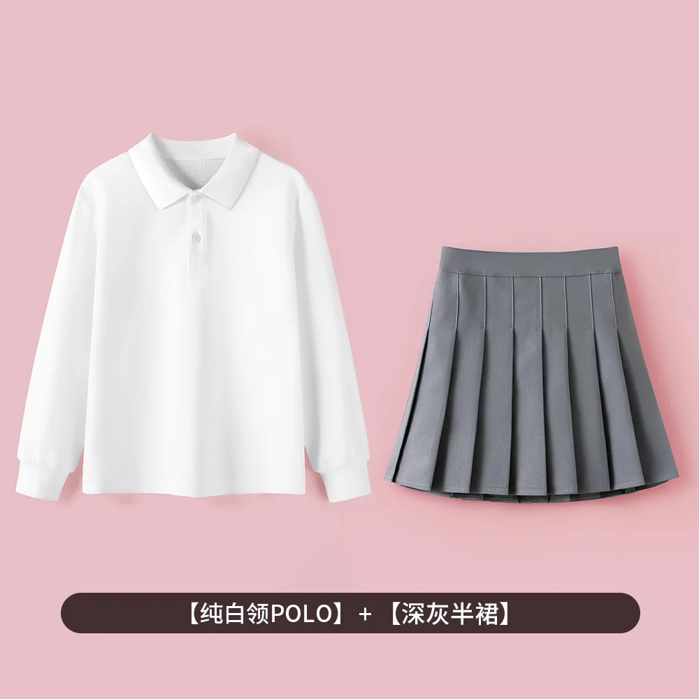 2026 spring winter Girls set Clothes teenager t shirt sweatshirt Top and short pleated skirt school uniform 4 10 12 14 year suit