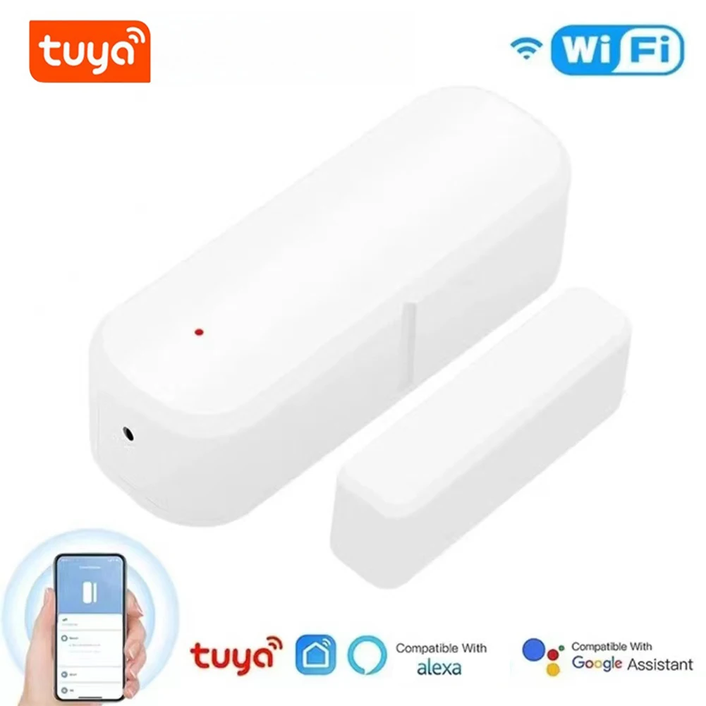 Tuya WiFi Door Sensor Window Sensor Smart Home Wireless Door Detector Smart Life APP Remote Control for Alexa Google Home