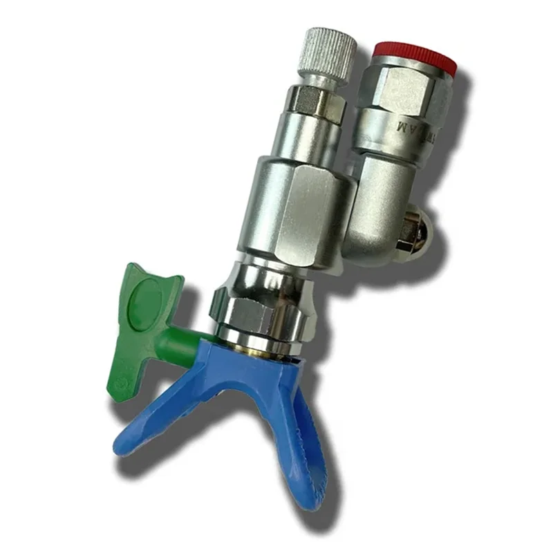 

Classy-Clean Jet Valve Block With Nozzle Closed Airless Spray Adapter Spray Gun Shutoff Valve Connector 287030 Connector 287036