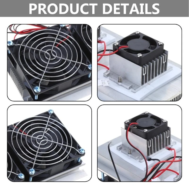 refrigerador diy Peltier 12V semicondutores Sistema resfriamento resfriamento termoelétrico Módulo dissipador