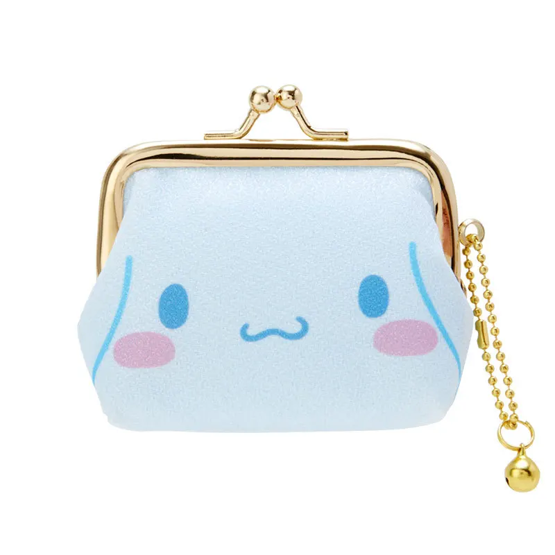 

Anime Hello Kitty Mini Zero Wallet Kawaii Kuromi Cinnamoroll My Melody Keyring Multifunctional Card Bag Holiday Birthday Gifts