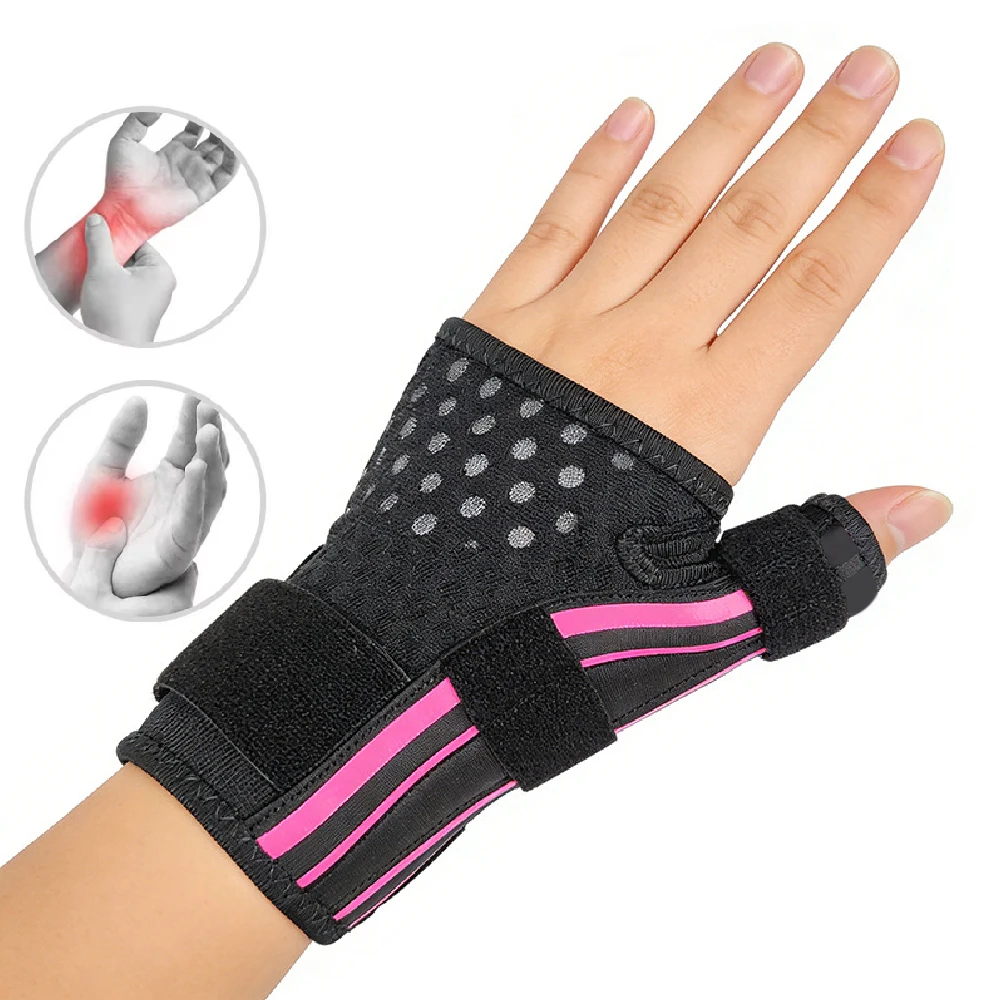 1PCS Thumb Brace for Pain Relief - Thumb Stabilizer Splint for Arthritis, Trigger Thumb - Adjustable Support for Left/Right Hand