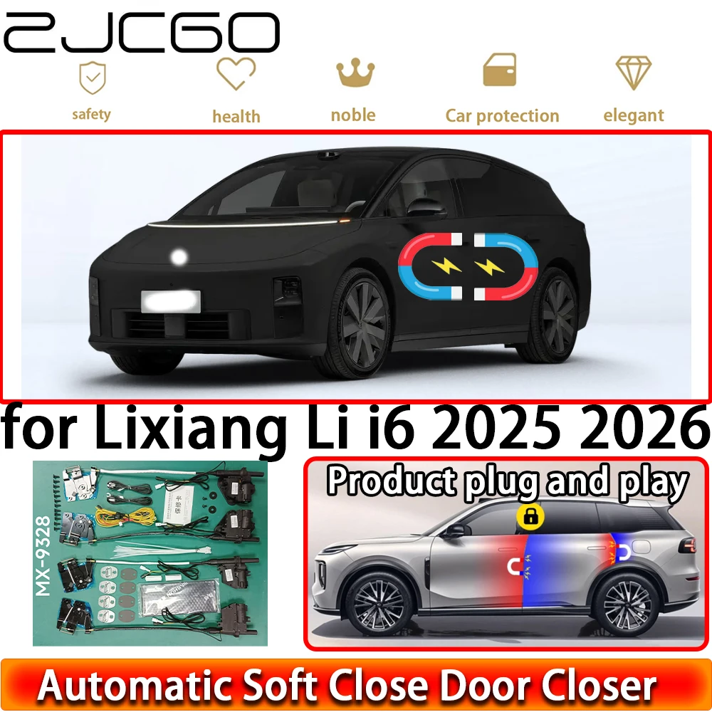 

Комплект доводчиков дверей ZJCGO для Lixiang Li i6 2025-2026, OEM, с функцией автоматического закрывания, система Power Closing Latch, легкое закрытие дверей, Plug & Play