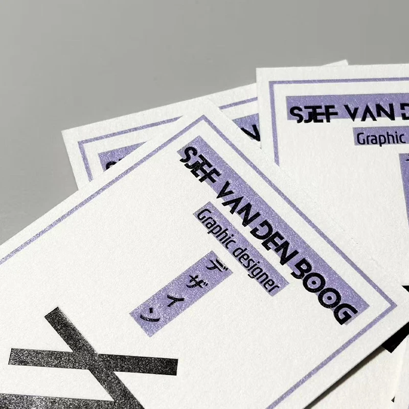 200枚 カスタム名刺 コットン紙 レタープレス紙 エンボス加工 デボス加工 サンキューカード グリーティング クリスマス招待状