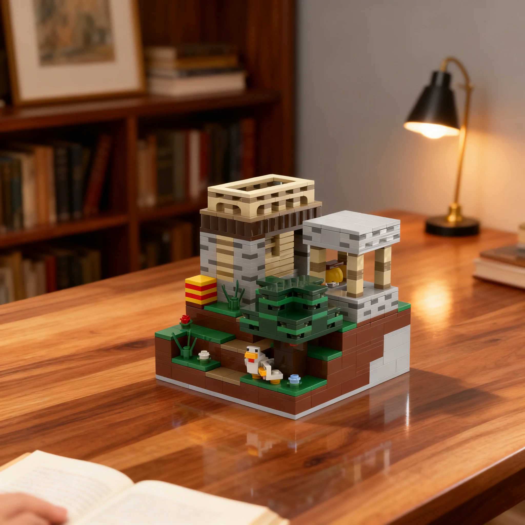 733 pièces MOC Mine Craft Village Model Building Blocks Architecture Assemble Birthday Creative Idea Education Christmas Gifts Toy