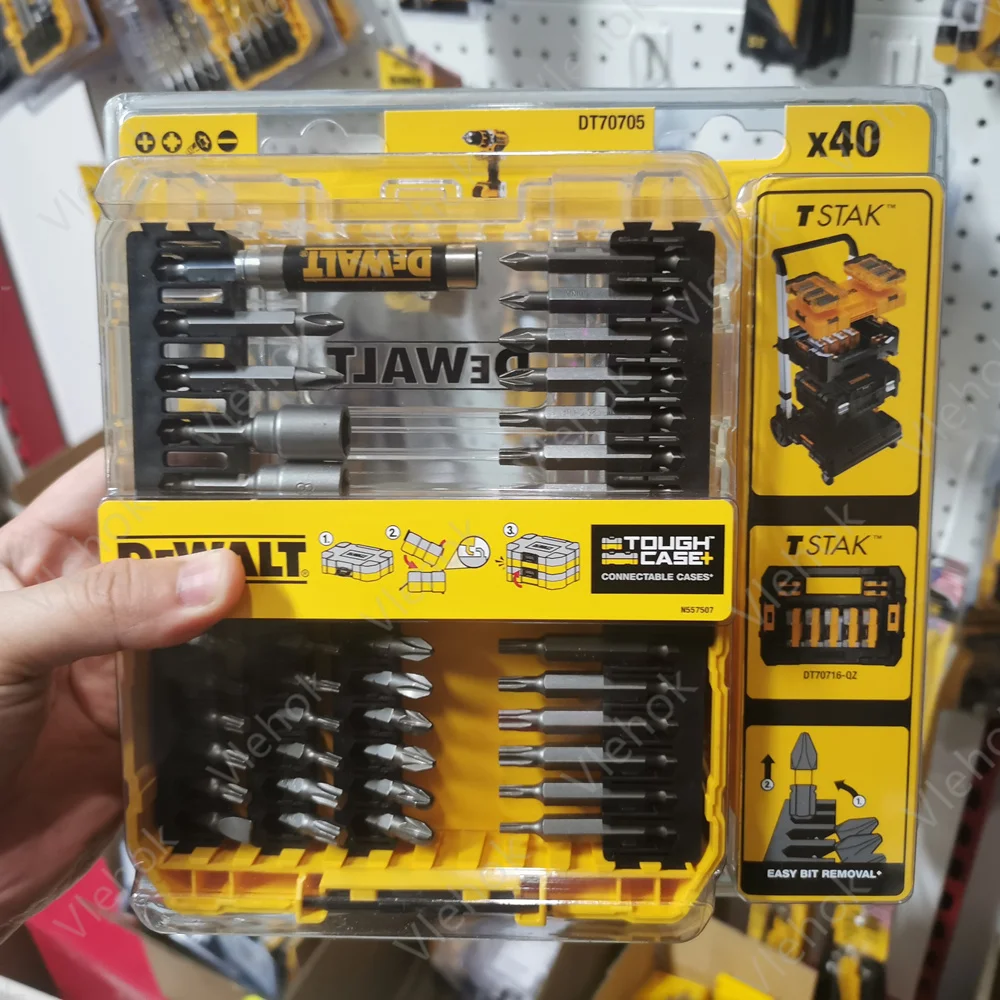 DEWALT Batch head bracket drill bits DT70705 impact screwdriver set electric tool accessories 40PCS Set