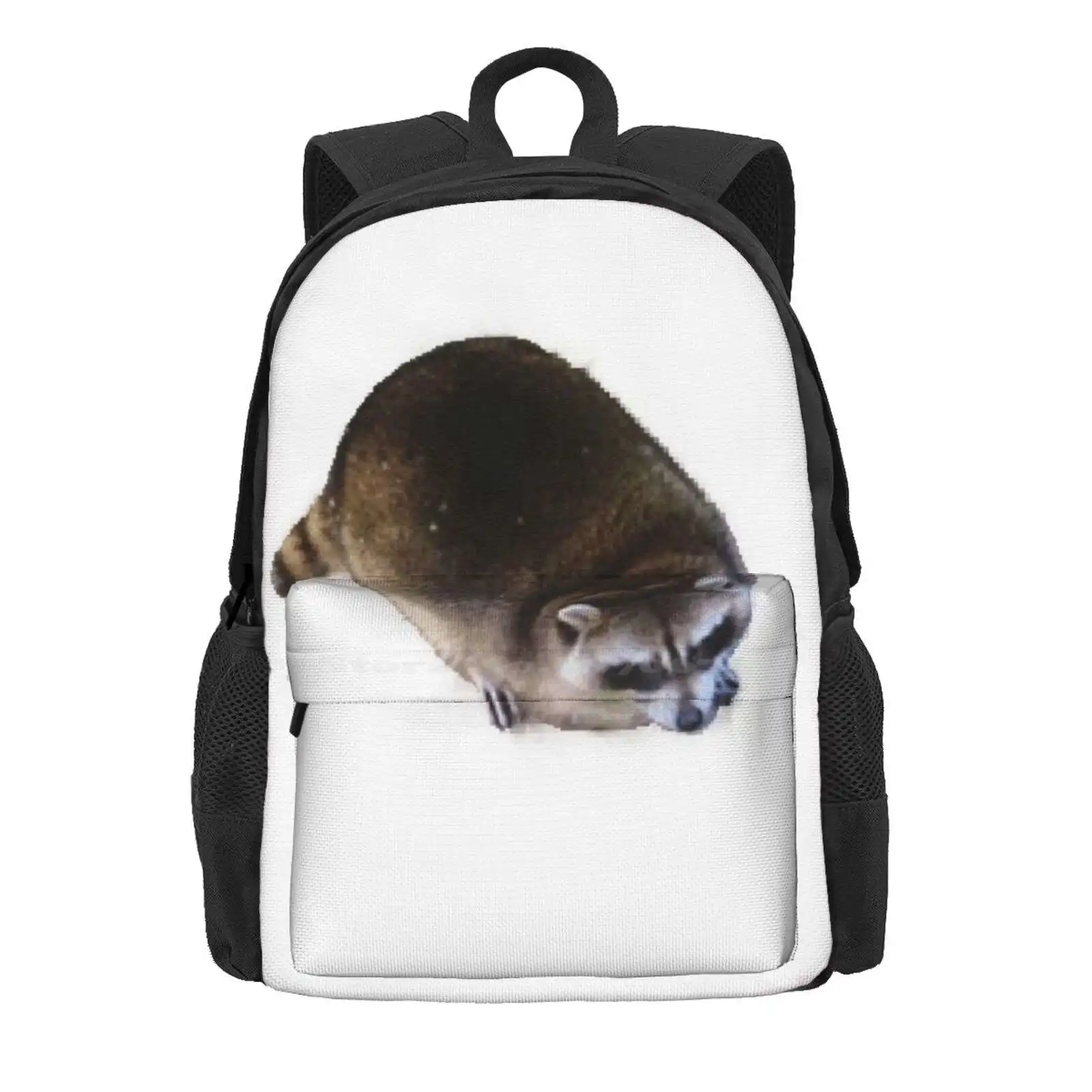 Fat Raccoon Hot Sale Schoolbag Backpack Fashion Bags Cute Funny Meme Dank Cool Thicc Thick Fat Raccoon