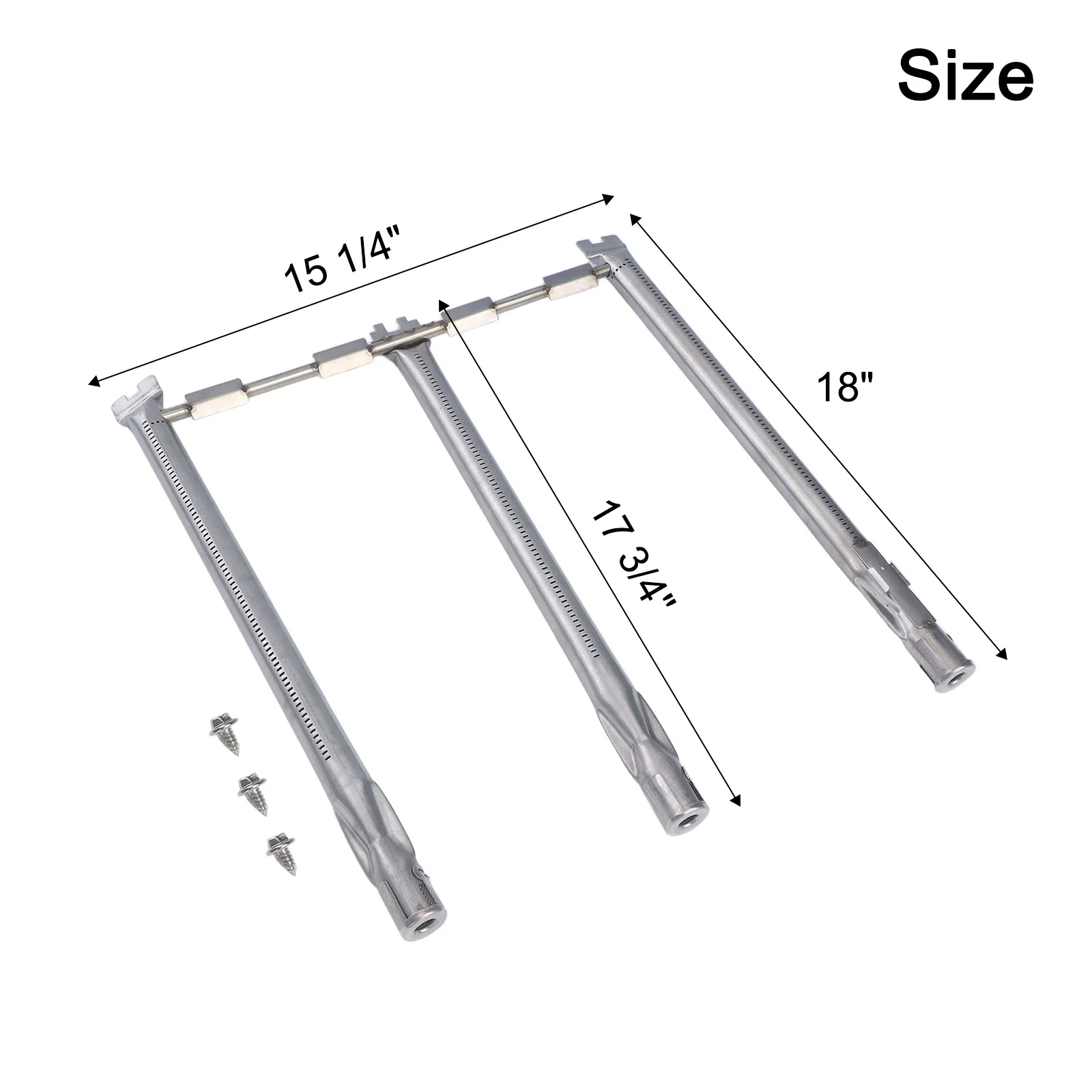 Front Control Grill Burner Replacement Burner Long Lifespan Non-magnetic Optimal Cooking Performance Grill Cooking