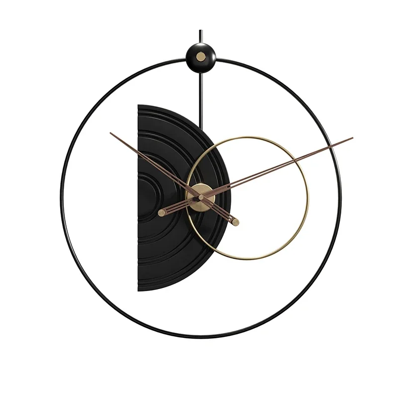 Modern Wall Clock Metal Decorative Silent Non-Ticking Big Clocks Modern Home Decorations for Living Room Large Wall Clocks