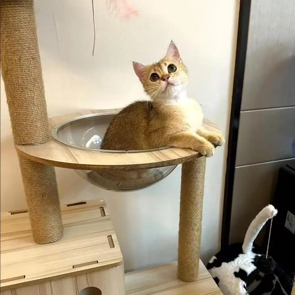 Cat Scratching Post For Cat Tree Tower Sisal Rope Entangle Kitten Toy DIY Cat Climbing Frame Replacement Post Scratch Furniture - Detail 1