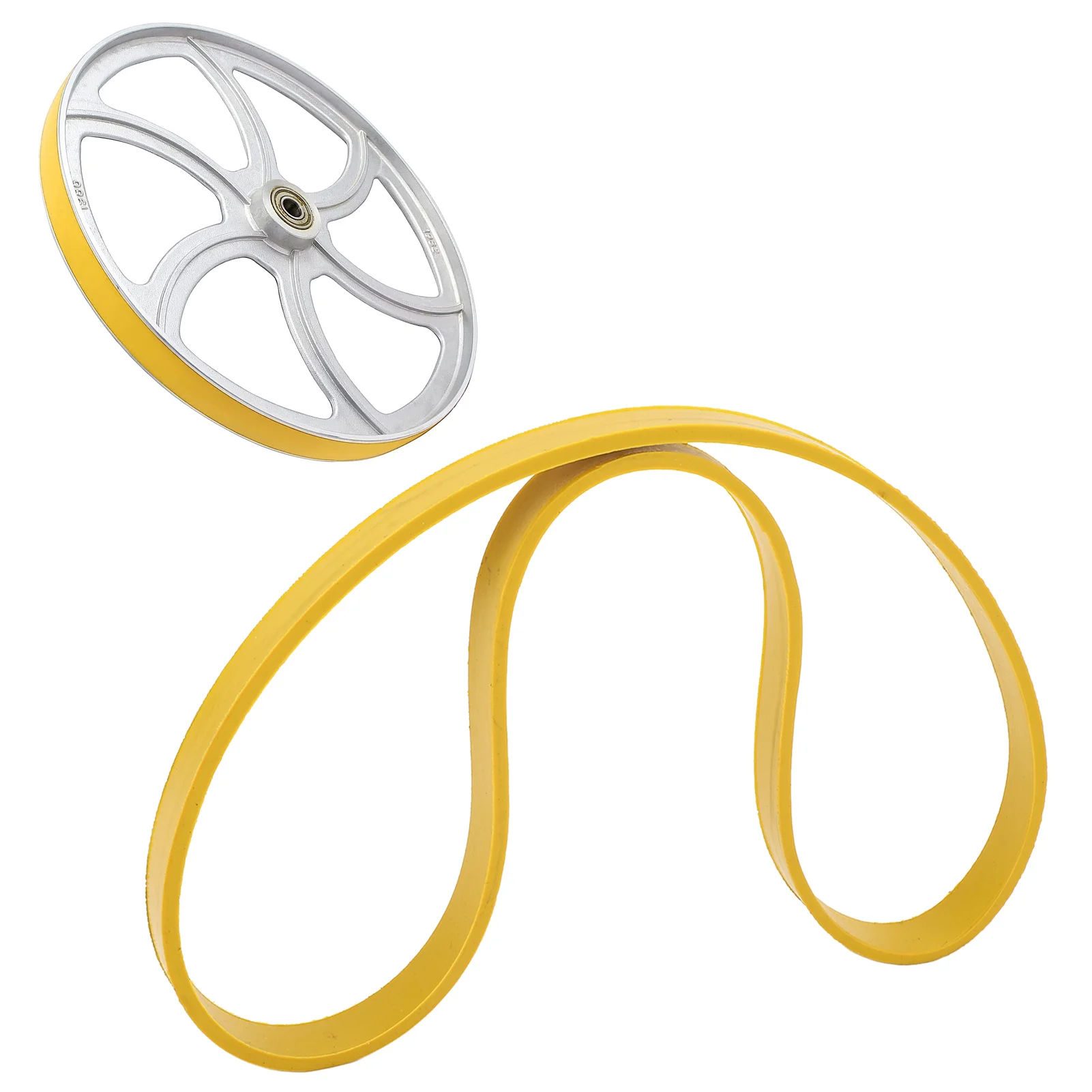 

Шины для ленточной пилы, нескользящая резиновая шина с шумоподавлением для 10-дюймового деревообрабатывающего колеса для ленточной пилы, желтая деревообрабатывающая шина для ленточной пилы