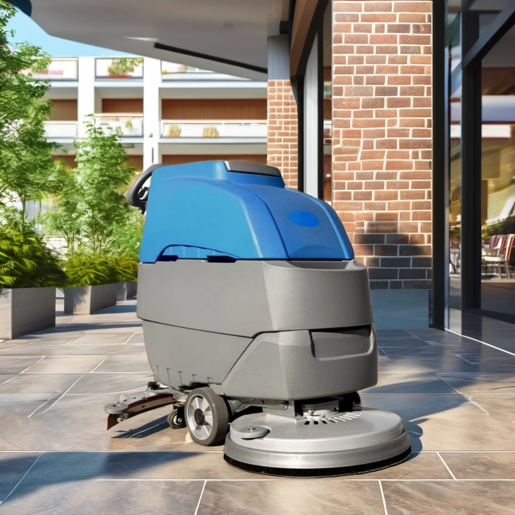 Commercial Single Disc Floor Washing Machine Electric Automatic Hospital Hotel Floor Scrubber