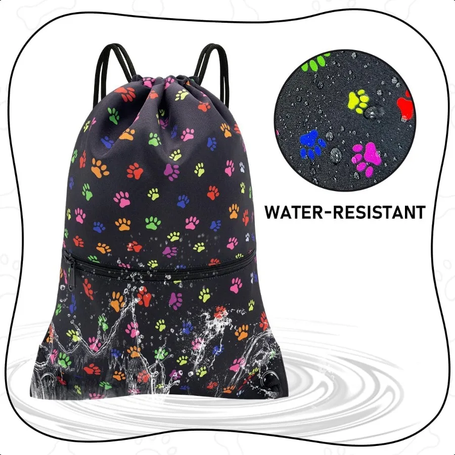 HOLYLUCK Drawstring Backpack Bag Sport Gym Sackpack