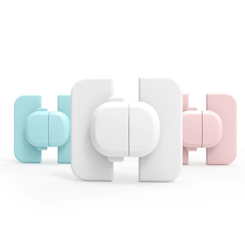 

3Pcs Baby Guard Locks Multipurpose Safety Adhesive Cabinet Drawer Fridge Blue Easy Install No Tools Required Protect Kids