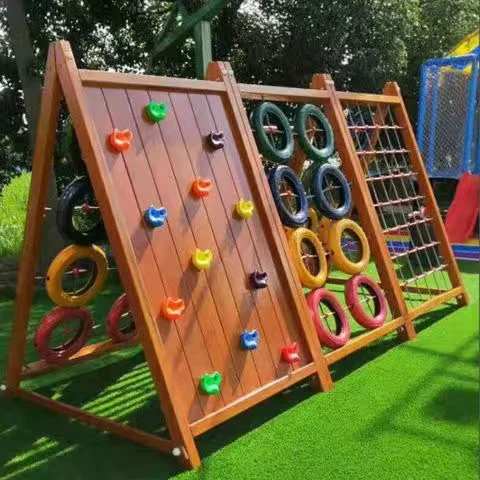kindergarten outdoor herringbone climbing frame children's spider web climbing frame play wall physical training creeper