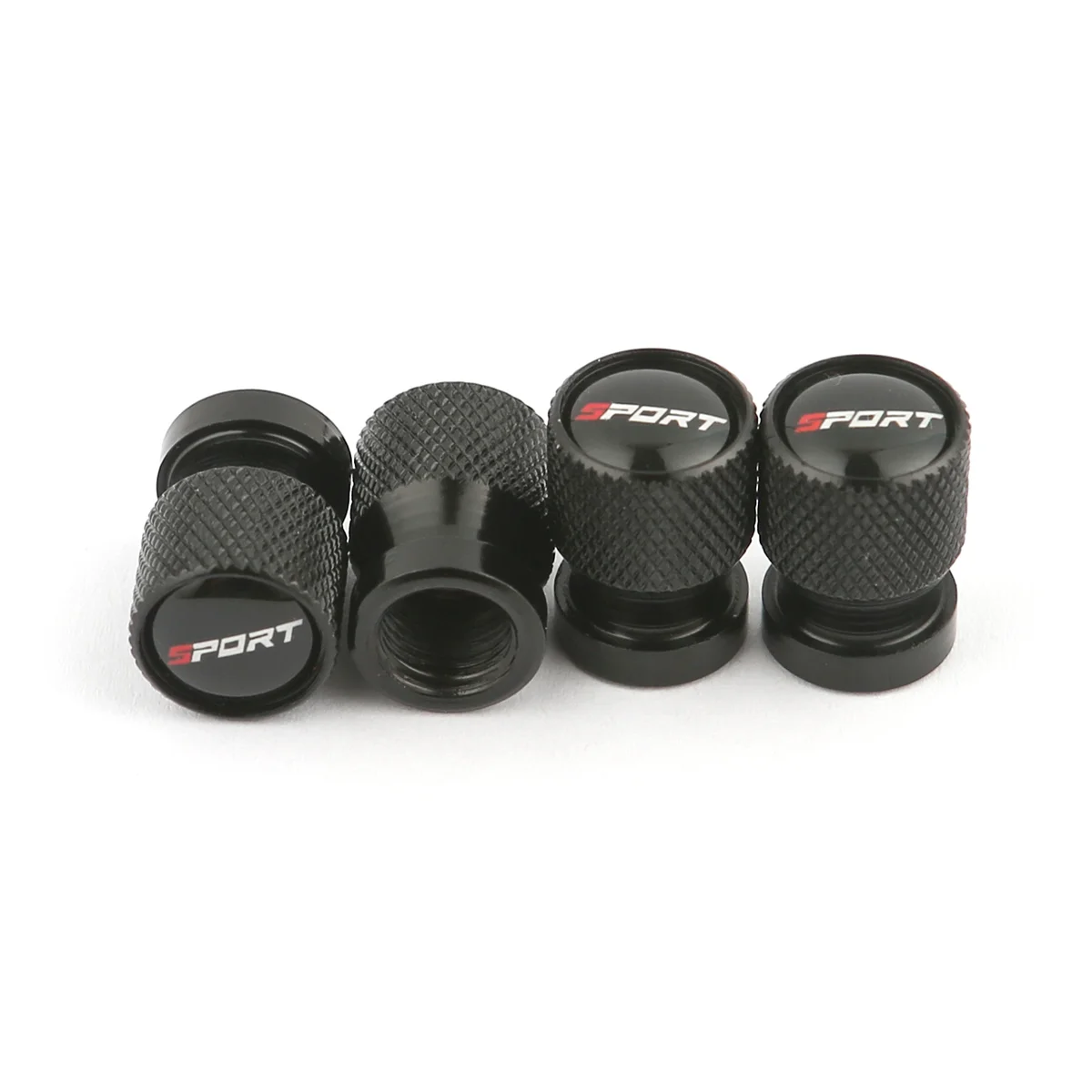 Car Tire Dust-Proof Valve Caps, 12mm Mesh-Pattern Aluminum Alloy Valve Caps, Motorcycle Tire Modification Valve Caps, Valve Core Caps, Air Valve Caps
