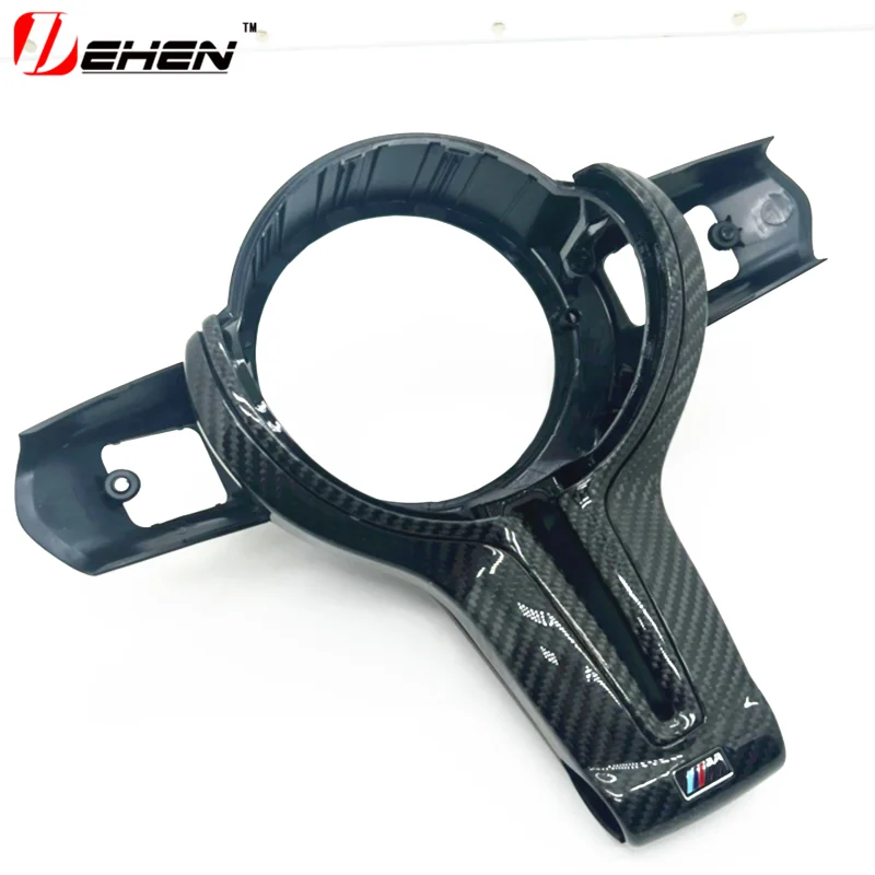 Fit For  M2 M3 M4 M5 M6 F87 F80 F82 F10 F06 F12/13 M power Steering Wheel Covers Car Carbon Fiber M sport Steering Wheel Trim