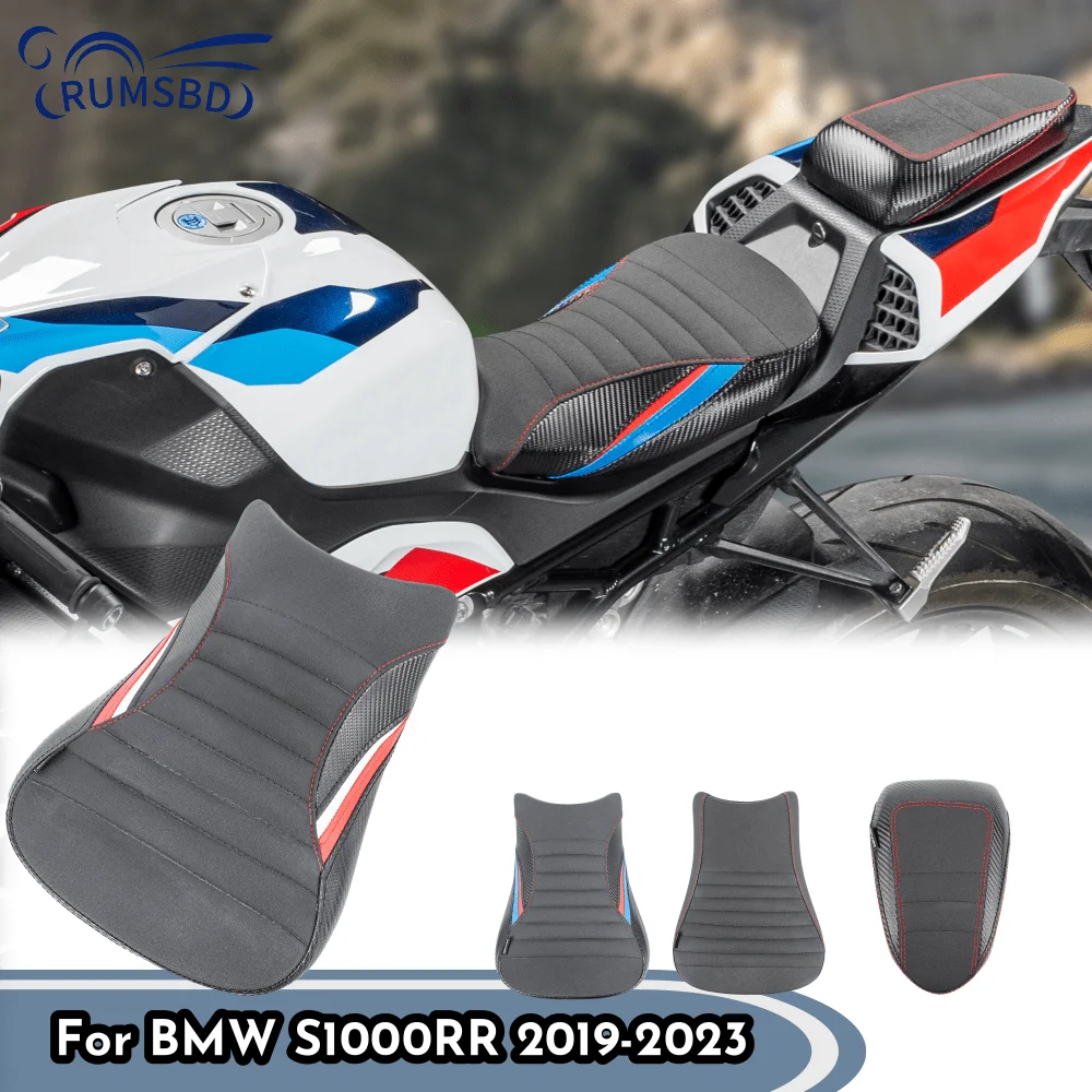 

For BMW S1000RR 2019-2023 Motorcycle Front Driver Seat Cover S1000 S 1000 RR Rear Passenger Cushion Pillion Hump Cowl Fairing