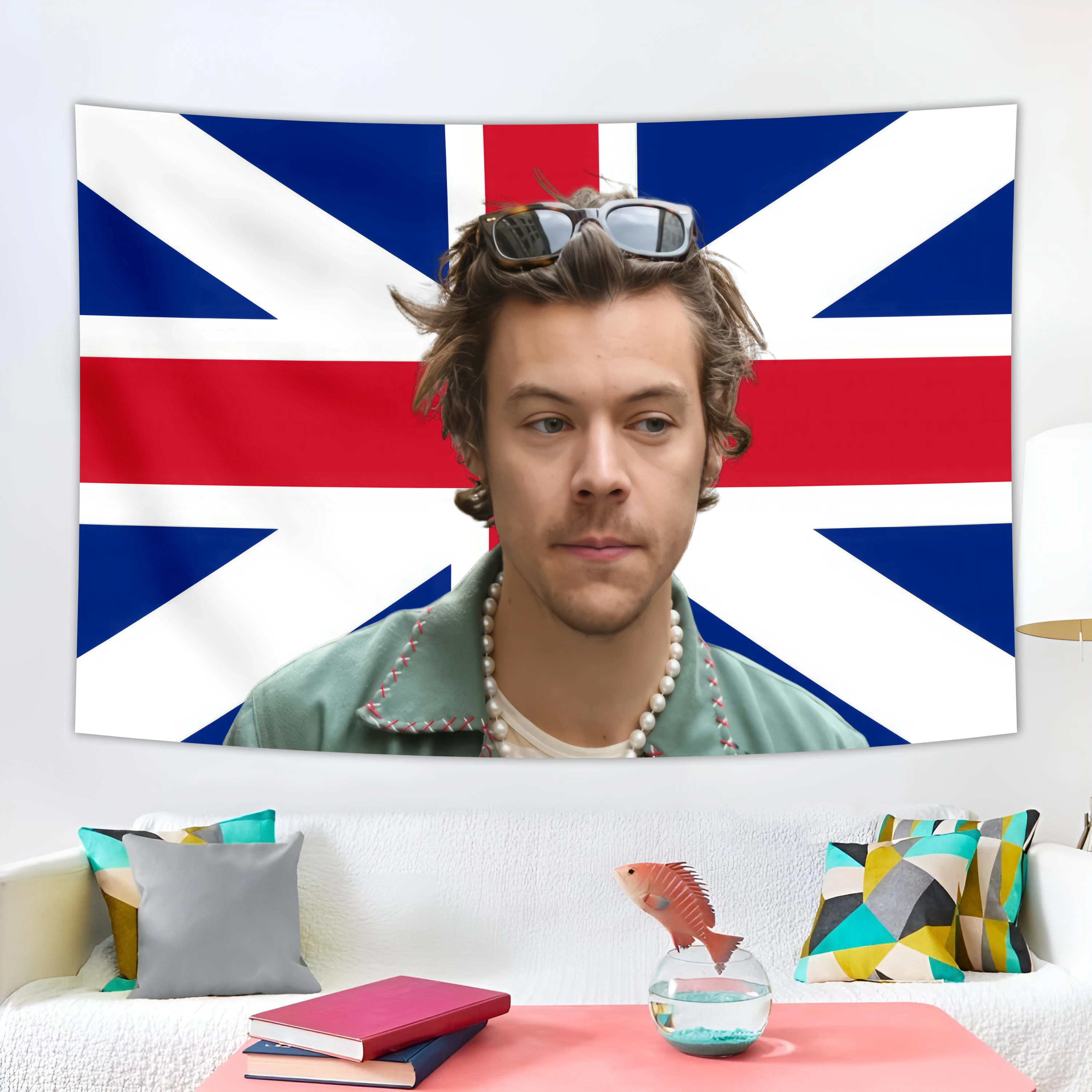 3X5Ft GCOCL F-ine Line Harry-Styles Arazzo Appeso a parete Arazzi da parete per camera da letto Soggiorno Decorazioni per la casa Poster