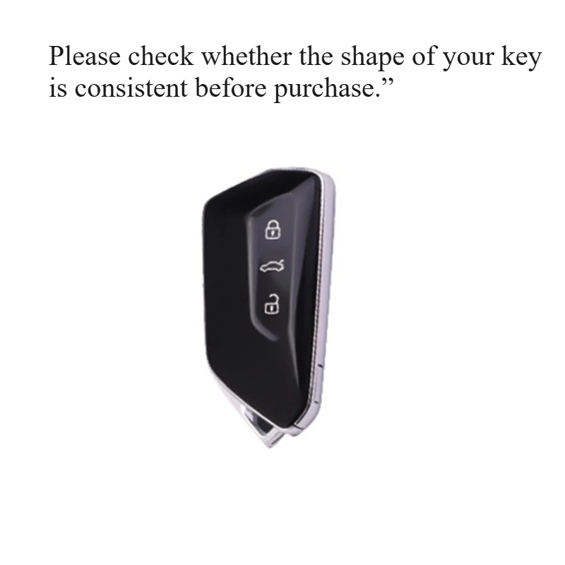 For Volkswagen Golf 8 ID4CROZZ ID6X ID3 Talagon Atlas Teramont Carbon Fiber Key Sticker Car Decorative Sticker Car Key Case
