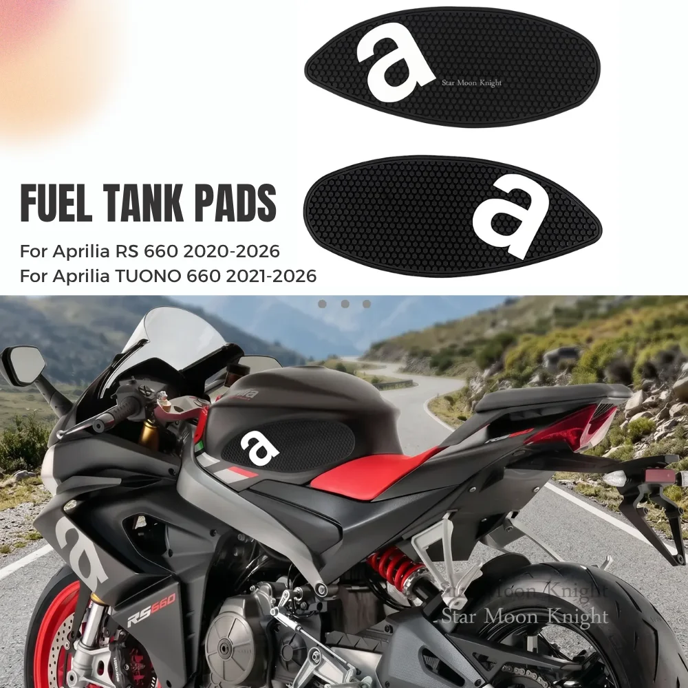 

Наклейки-накладки на бак мотоцикла для защиты коленей для Aprilia RS 660 (2020-2026), TUONO 660 (2021-2026), Tuono RS660