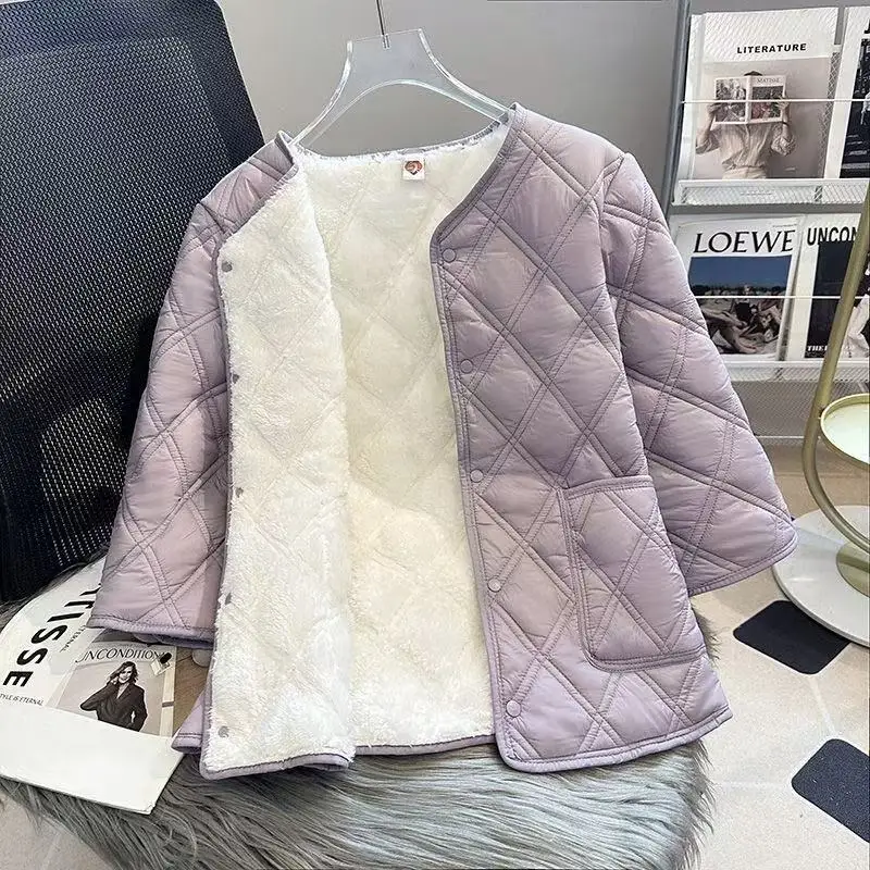 

New Women's Winter Parkas Coat 2026 Sense of Design Be All-match Ladies Down Cotton Jacket Comfortable Leisure Female Outerwear