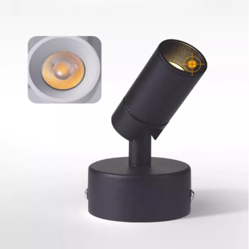 ไฟสปอตไลท์ขนาดเล็กโคมไฟติดผนังพื้นหลังภาพวาดลําแสงขนาดเล็กมุม 3w พิพิธภัณฑ์นําสปอตไลท์ขนาดเล็กแสงบรรยากาศ