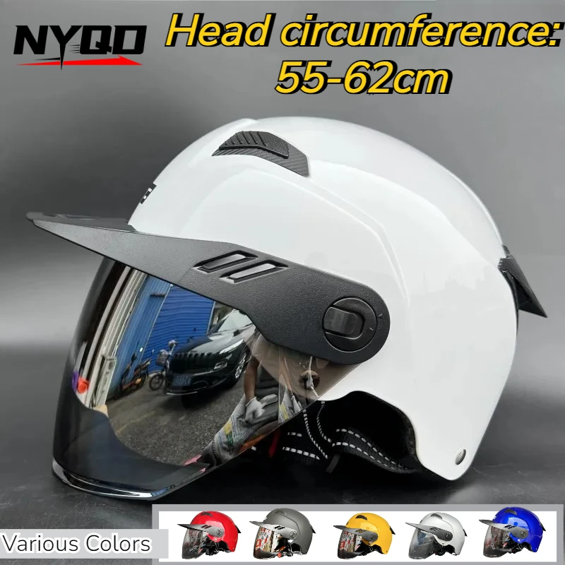 

Мотоциклетный полушлем GSB G-21 для мужчин, летний легкий шлем, одобренный ECE, для мотоциклов и электроскутеров, защитный шлем для езды