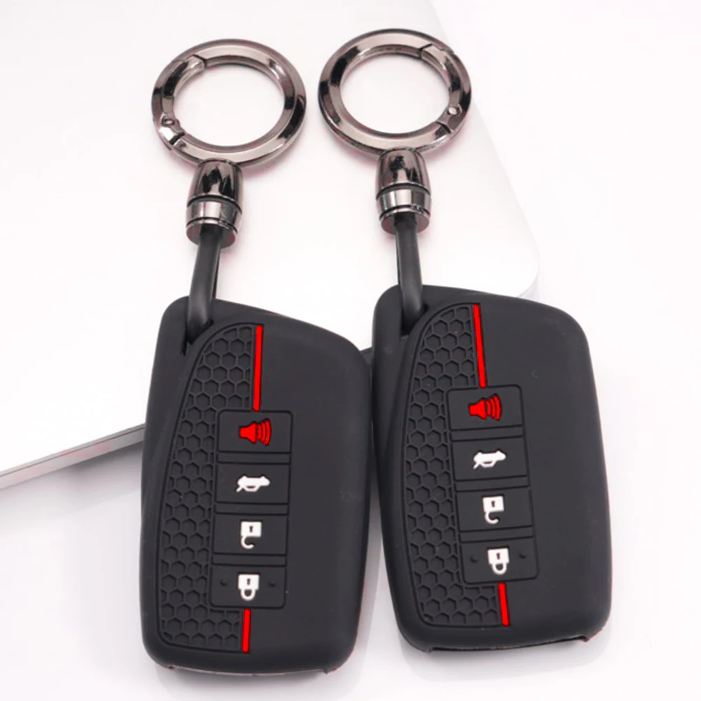 Silicone Key Cover With Lanyard For Lexus NX ES UX US RC LX IS 250h RX 350h LS 450h 260h 300h UX200 LM350H LM500H ES200 Flexible