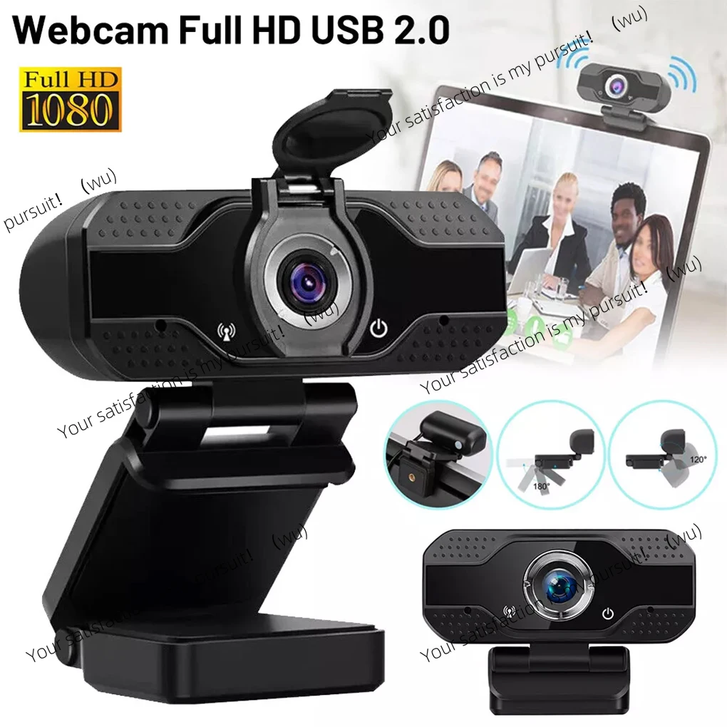 1080P full high definition webcam manual focus with universal clip, suitable for display with microphone webcam