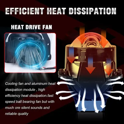 3.0 इंच बाई एलईडी प्रोजेक्टर लेंस हेलो लाइट्स H4 H7 9005 9006 कार हेडलाइट्स हेला 3R एंजेल आइज़ हाई लो बीम एलईडी ऑटो लैंप किट 8 best sales प्रोजेक्टर लेंस - №2