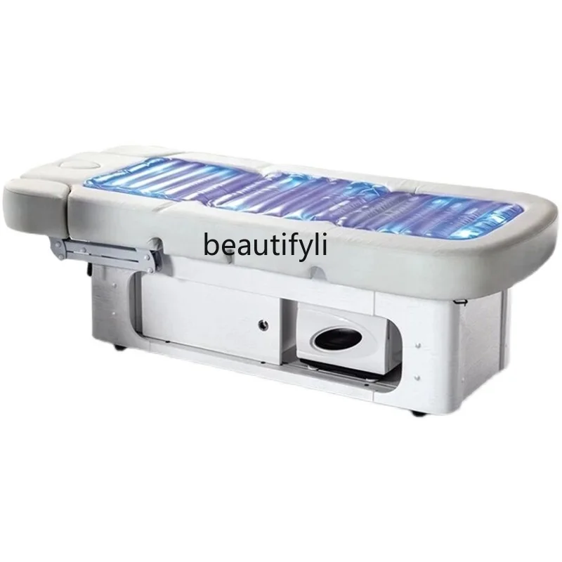 Beauty Multifunctional Hydrotherapy Bed Heating Massage Belt LED Light Electric Lifting Massage Physiotherapy Bed