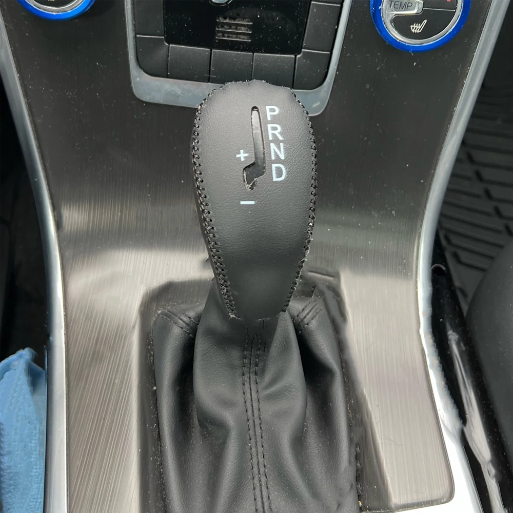 Car Gear Shift Knob Handle Button Cover Trim for Volvo S60 XC60 S80L V60 V40 2013 2014 2015 2016 2017 2018 Interior Accessories
