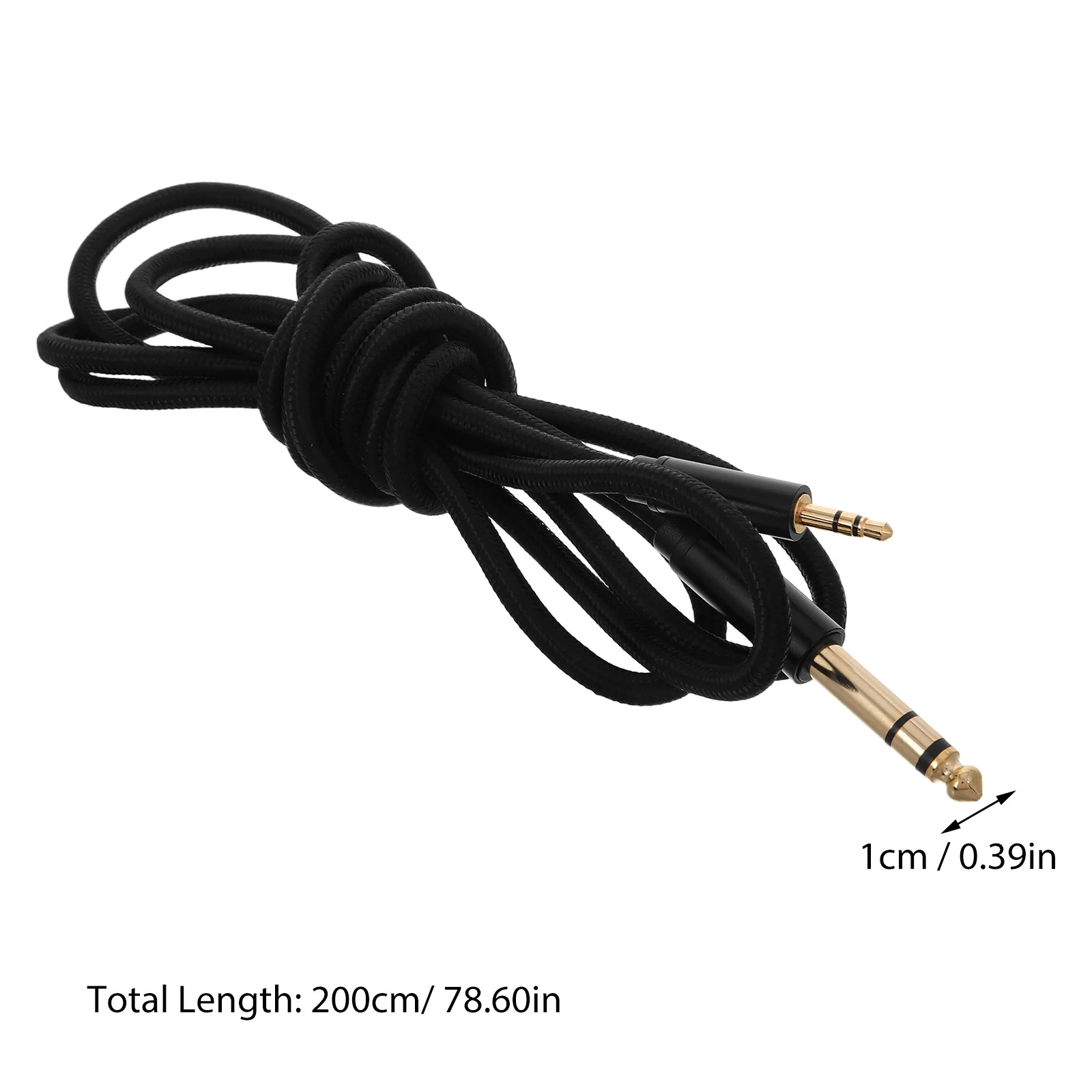 2 متر 3.5 مللي متر إلى 6.5 مللي متر ذكر إلى ذكر كابل الصوت ل الغيتار الكهربائي المتكلم البيانو مكبر للصوت سماعة مهايئ الرافعة الحبل ستيريو #6